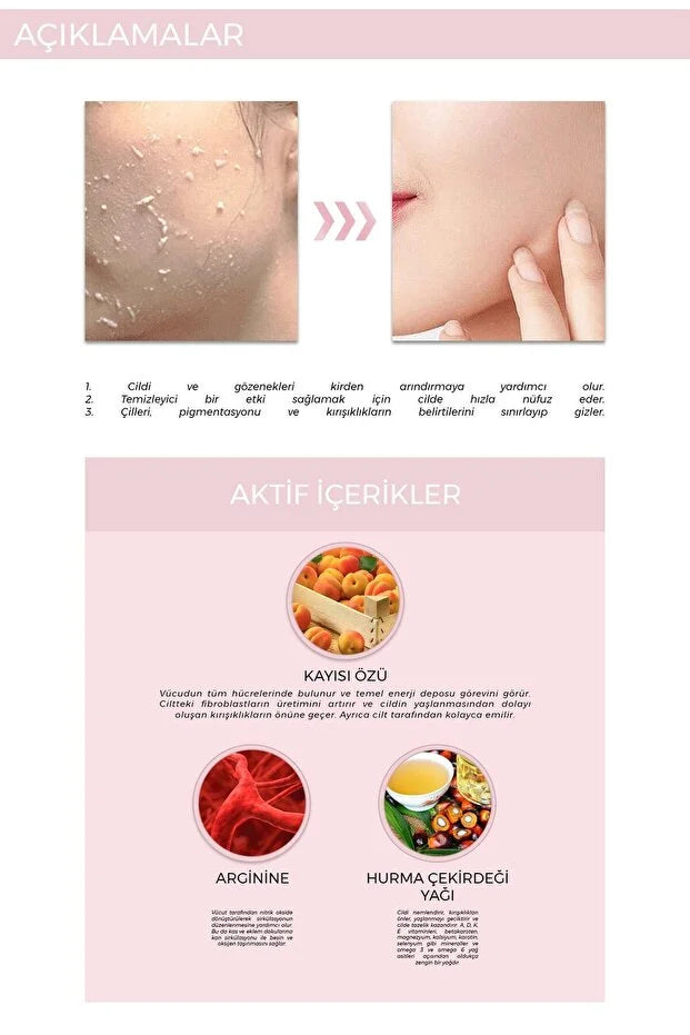 FOODAHOLIC Hassas Ve Lekeli Ciltler Için Renk Açıcı Arındırıcı Kayısı Özlü Peeling Jel Büyük Boy 150 ml görsel 4