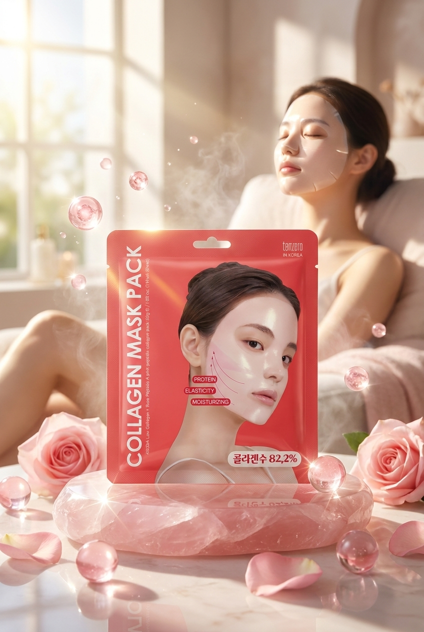 TENZERO Gül Peptitli Kolajen Maske Seti 30g x 3 Adet