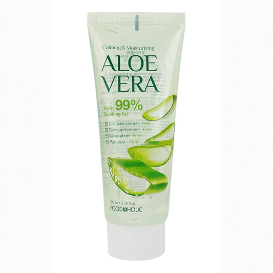 FOODAHOLIC Saf Organik Kore Aloe Vera Yatıştırıcı Soothing Jel Krem 100 ml