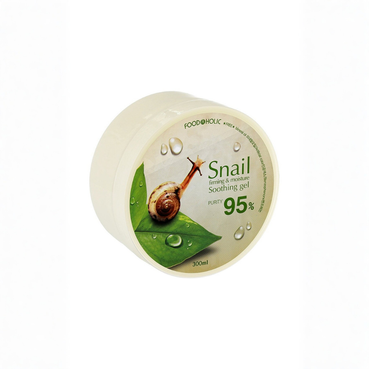 FOODAHOLIC Saf Organik Kore Salyangoz Moisture Soothing Jel Krem 300 ml