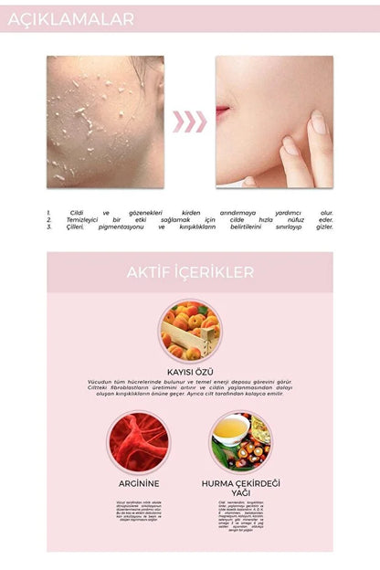 FOODAHOLIC Hassas Ve Lekeli Ciltler Için Renk Açıcı Arındırıcı Kayısı Özlü Peeling Jel Büyük Boy 150 ml görsel 4