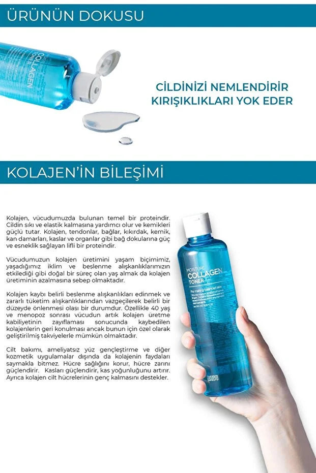TENZERO Yaşlanma Karşıtı Nemlendirici Ve Elastikiyet Artırıcı Kolajen Içeren Toner 300 ml görsel 3