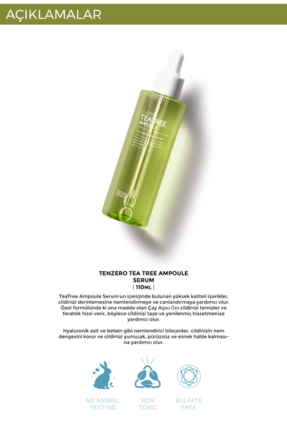 TENZERO Çay Ağacı Özlü Temizleyici Ampul Serum 110 ml görsel 4