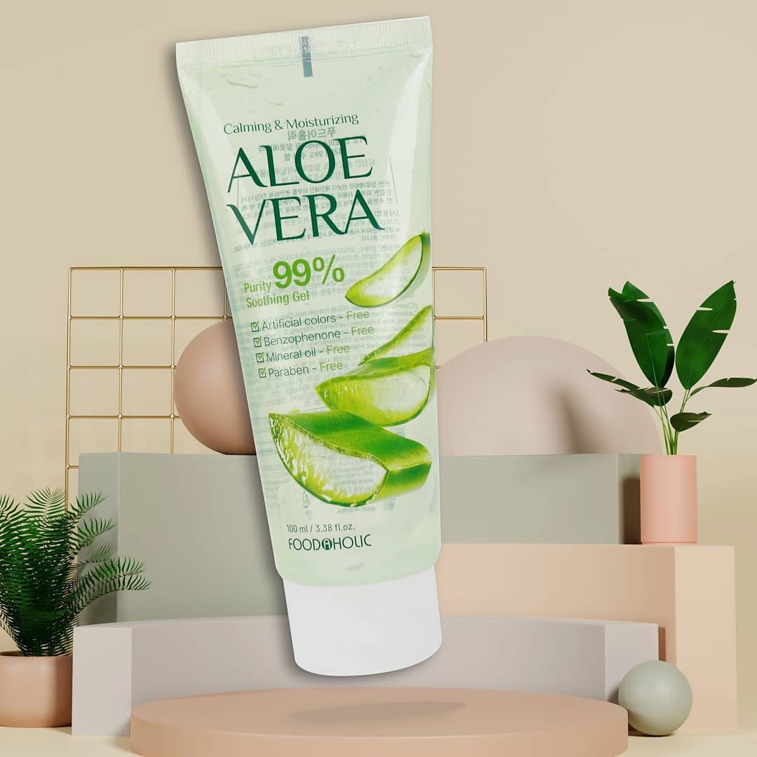 FOODAHOLIC Saf Organik Kore Aloe Vera Yatıştırıcı Soothing Jel Krem 100 ml görsel 2