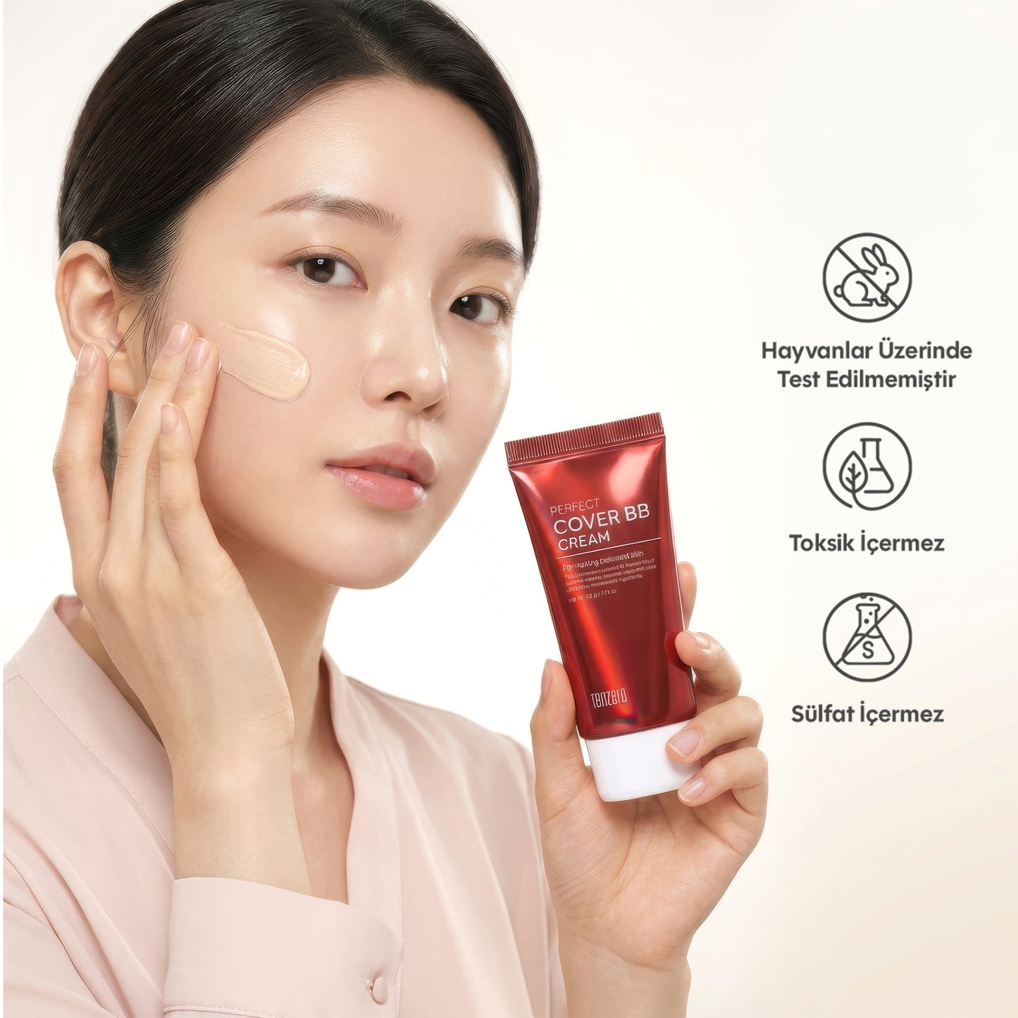TENZERO Perfect Cover Bb Krem Kapatıcı Ve Koruyucu Yatıştırıcı 50 gr