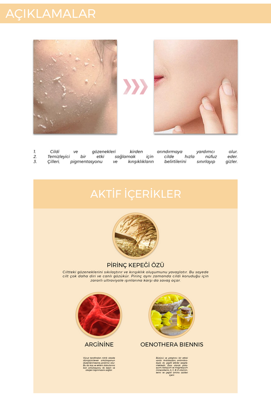 FOODAHOLIC Hassas Ve Donuk Ciltler Için Beyazlatıcı Aydınlatıcı Pirinç Kepeği Peeling Jel (büyük Boy) 150 ml görsel 2