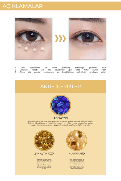 FOODAHOLIC 24k Altın Özlü  Gainbichaek Jin Göz Çevresi Kremi 40 ml görsel 4