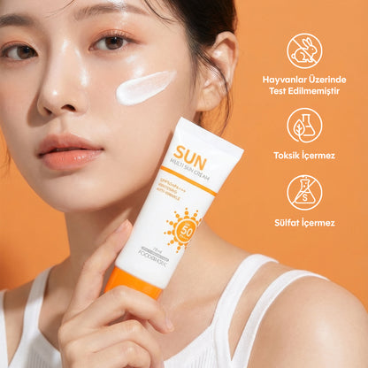 FOODAHOLIC MADE IN KOREA_Adenozin Içeren Yapışkan His Bırakmayan Leke Karşıtı Spf50+ Pa+++ UVA/UVB 70 ml