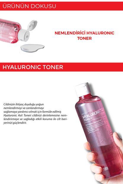 TENZERO Hyaluronik Asit Içeren Elastikiyet Arttırıcı Yaşlanma Ve Kırışıklık Karşıtı Toner 300ml görsel 3