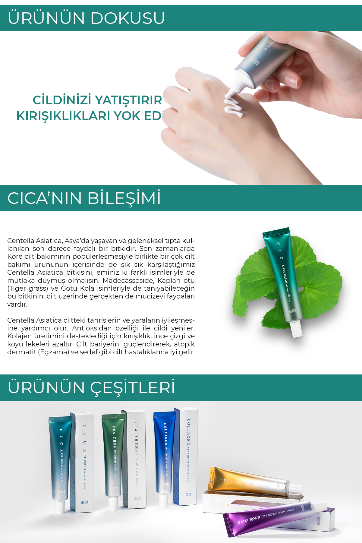TENZERO Hyaluronik Asit Ve Niasinamid Içeren Aydınlatıcı Göz Kremi - Kırışıklık Ve Morluk Karşıtı 40 ml görsel 5
