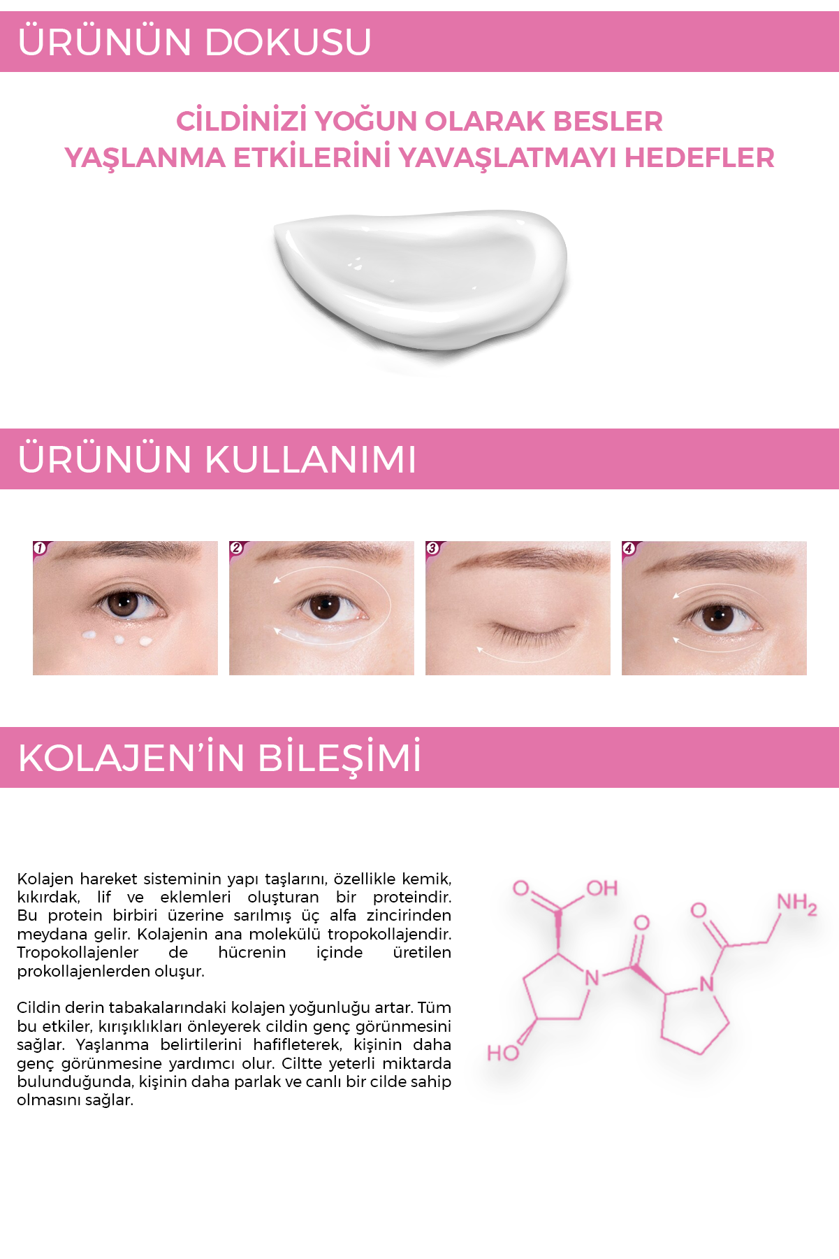 FOODAHOLIC Yoğun Kolajen Içeren Sıkılaştırıcı Aydınlatıcı Kırışıklık Karşıtı Göz Çevresi Ve Yüz Kremi görsel 3