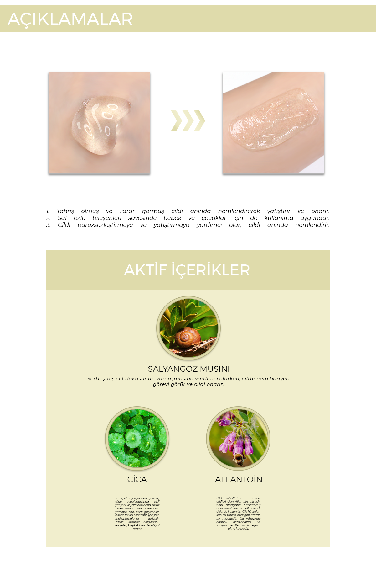 FOODAHOLIC Saf Organik Kore Salyangoz Moisture Soothing Jel Krem 300 ml görsel 5