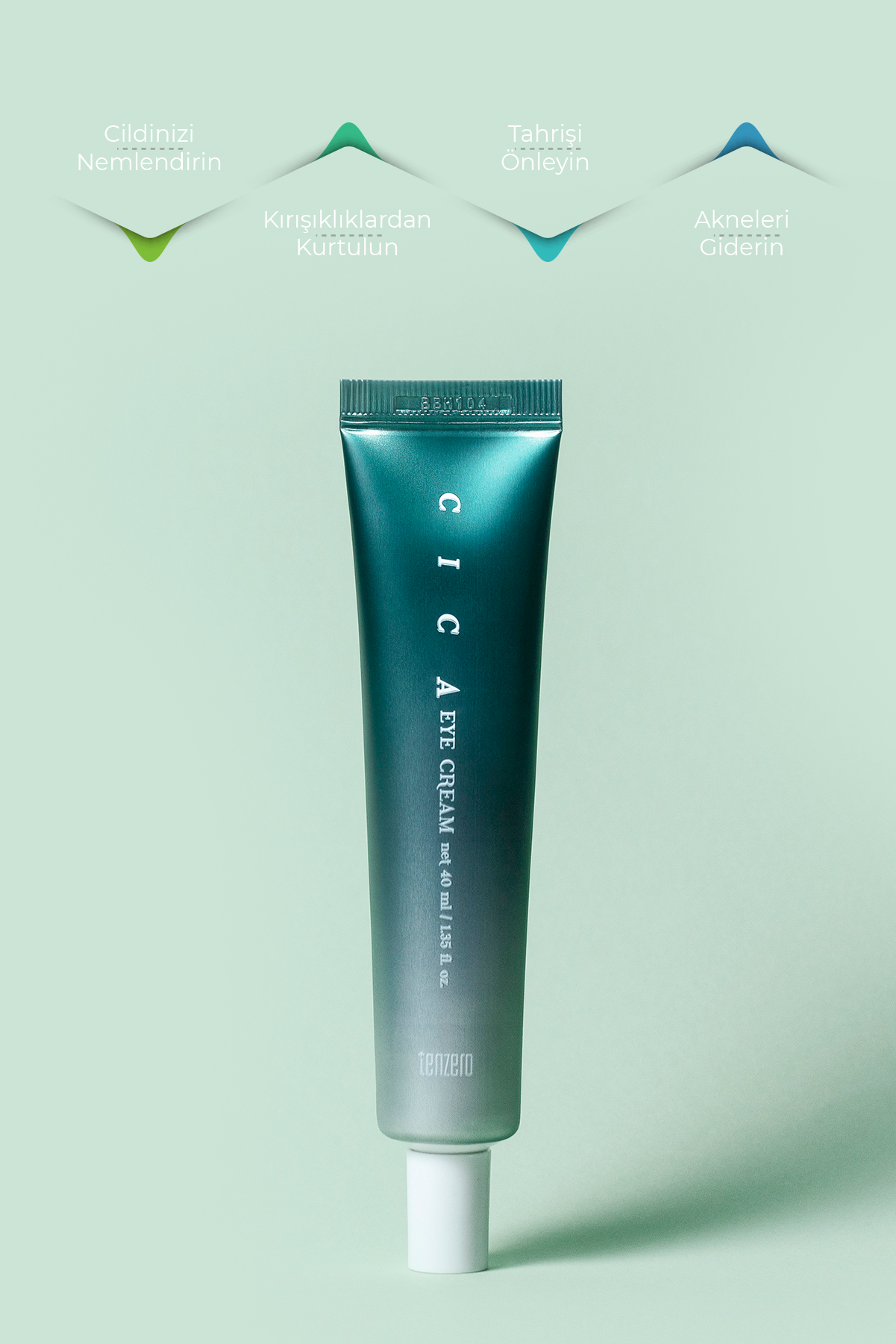 TENZERO Hyaluronik Asit Ve Niasinamid Içeren Aydınlatıcı Göz Kremi - Kırışıklık Ve Morluk Karşıtı 40 ml görsel 2
