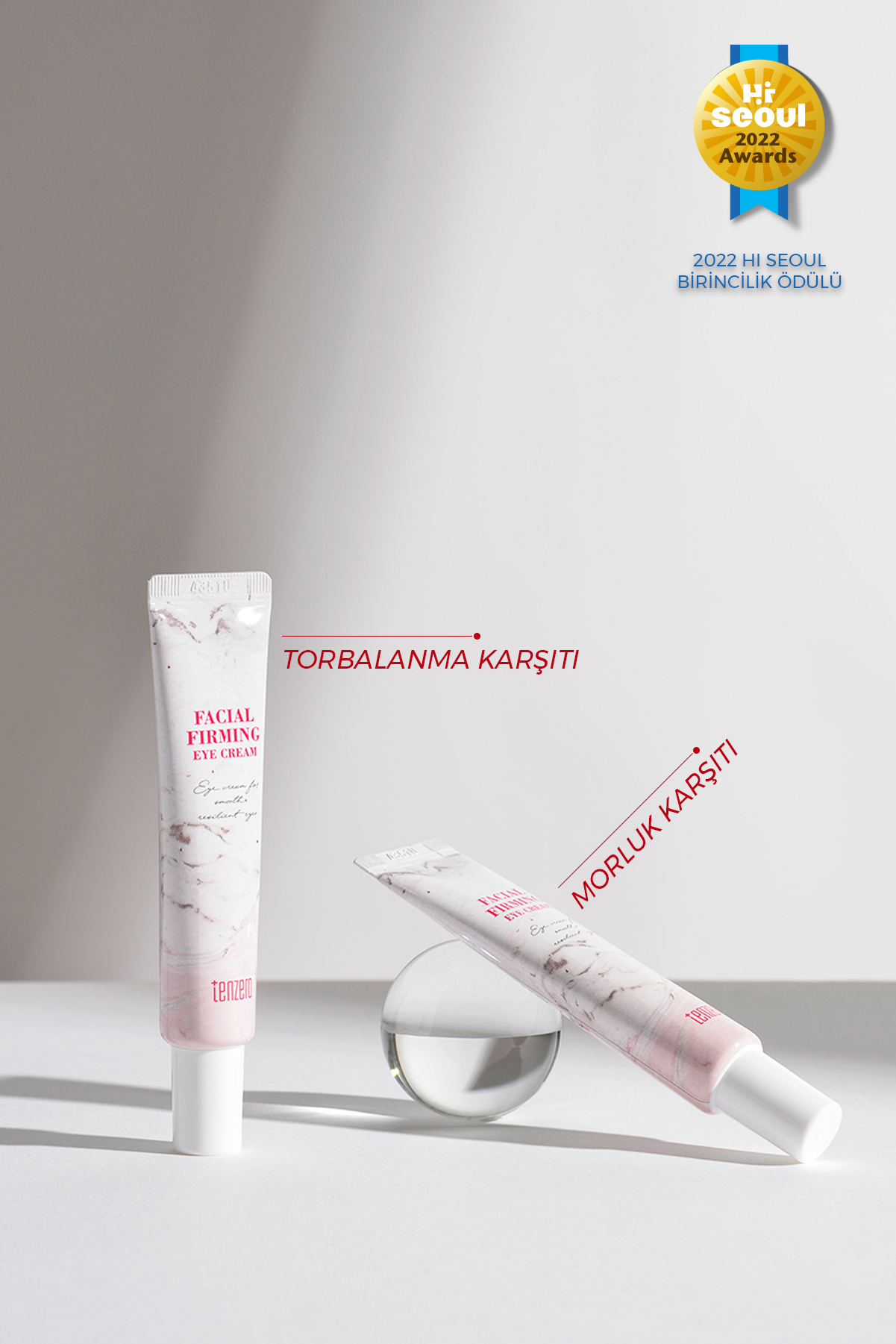 TENZERO MADE IN KOREA_Adenozin İçerir, Göz Altı Morlukları ve Kırışıklıkları Önler, Beyazlatıcı krem, 12 ml görsel 2