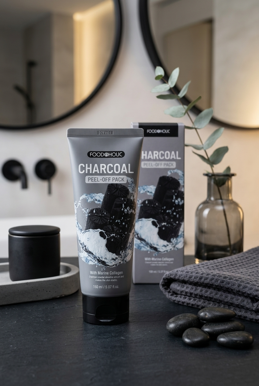 FOODAHOLIC Collagen / Kolajen Charcoal / Kömür Soyulabilir Peel-Off Yüz Maskesi