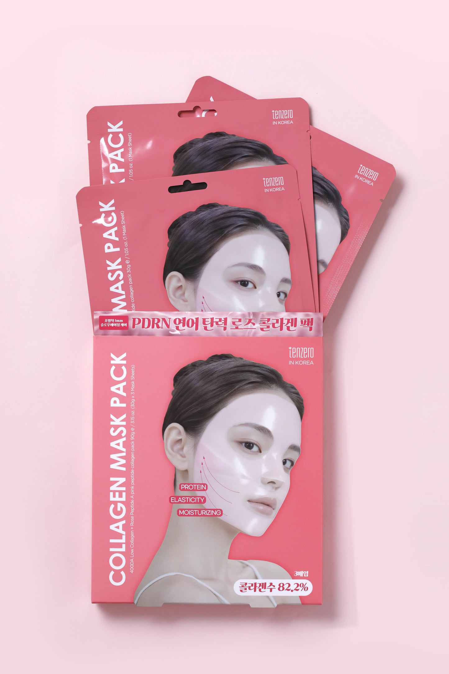 TENZERO Gül Peptitli Kolajen Maske Seti 30g x 3 Adet