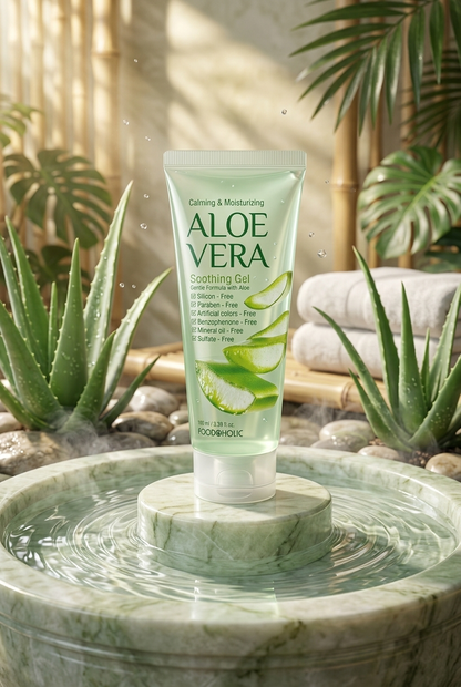 FOODAHOLIC Saf Organik Kore Aloe Vera Yatıştırıcı Soothing Jel Krem 100 ml