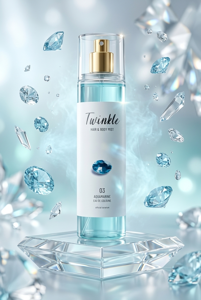 FOODAHOLIC Twinkle Aquamarine Hair & Body Mist Saç Ve Vücut Spreyi