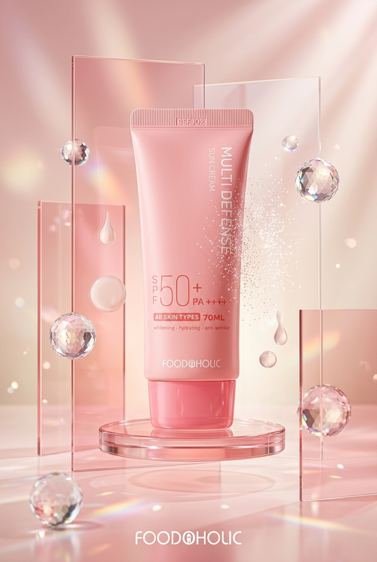 FODDAHOLIC Besleyici Yüksek Korumalı SPF50+ Nemlendirici Yapışkan His Bırakmayan Multi Defense Tone Up Sun Cream