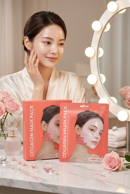 TENZERO Gül Peptitli Kolajen Maske Seti 30g x 3 Adet