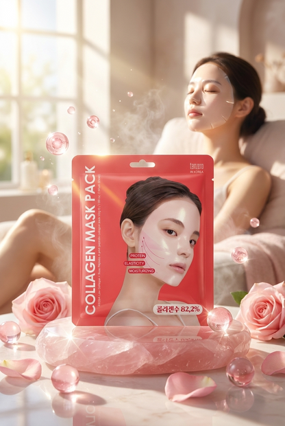 TENZERO Gül Peptitli Kolajen Maske Seti 30g x 3 Adet