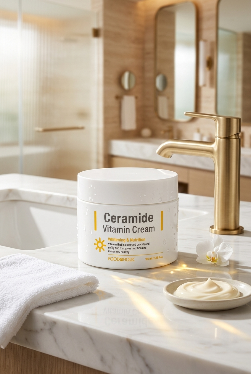 FOODAHOLIC Ceramide Aydınlatıcı Beyazlatıcı Niasinamid Içeren Nemlendirici Ve Besleyici Saf Vitamin Krem 100ml