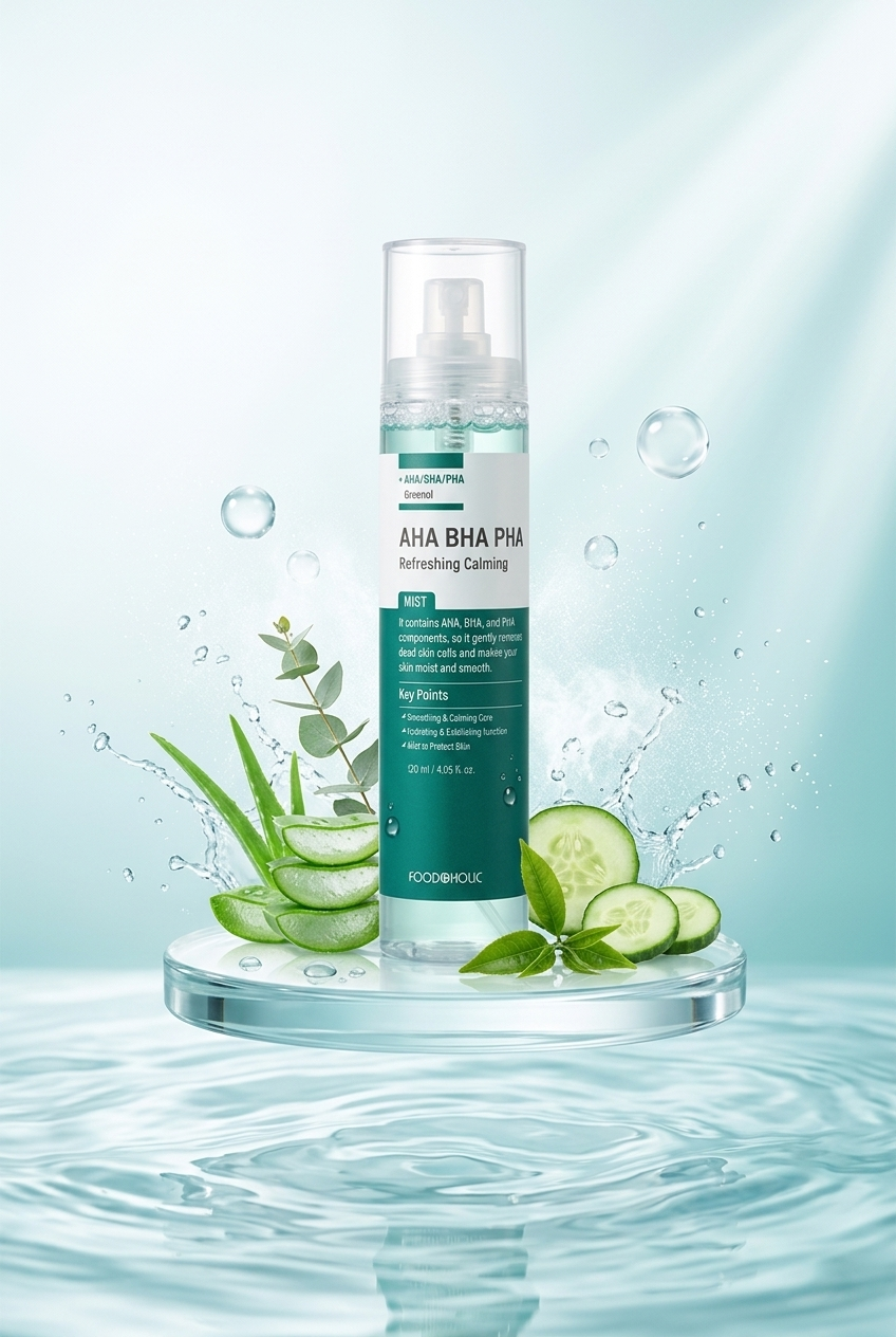 FOODAHOLIC Aha Bha Pha Refreshing Calming Mist | Yüz Spreyi 120 Ml - Genel Bakış