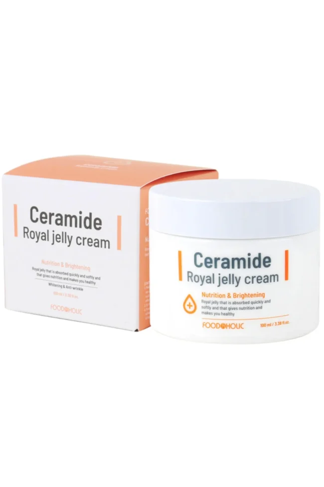 FOODAHOLIC Ceramide Aydınlatıcı Sıkılaştırıcı Ve Leke Karşıtı Nemlendirici Saf Arı Sütü Krem 100ml