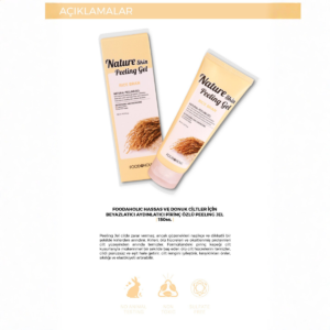 FOODAHOLIC Hassas Ve Donuk Ciltler Için Beyazlatıcı Aydınlatıcı Pirinç Kepeği Peeling Jel (büyük Boy) 150 ml
